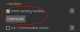 Intent Sending Handlers - Enabling the feature